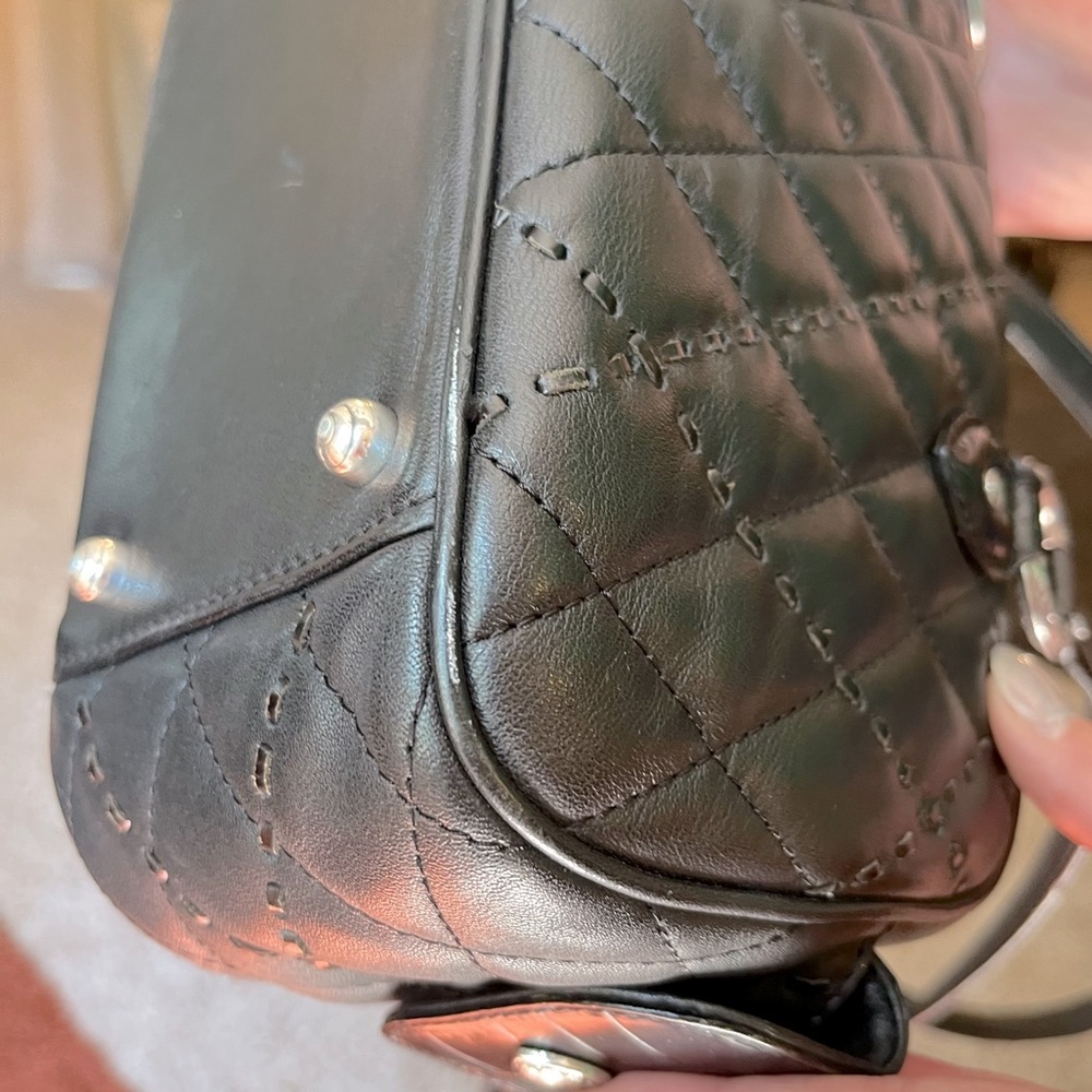 ❤️BRIGHTON QUILTED LEATHER SHOULDER BAG 💯AUTH - Picture 13 of 16